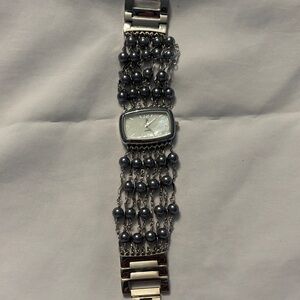 Bracelet  Silver and Black Women's Watch